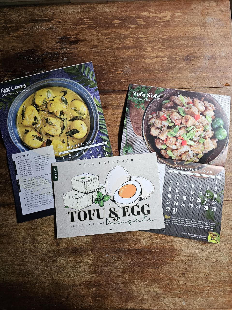 Tofu and Egg 2026 Calendar by Sikhay