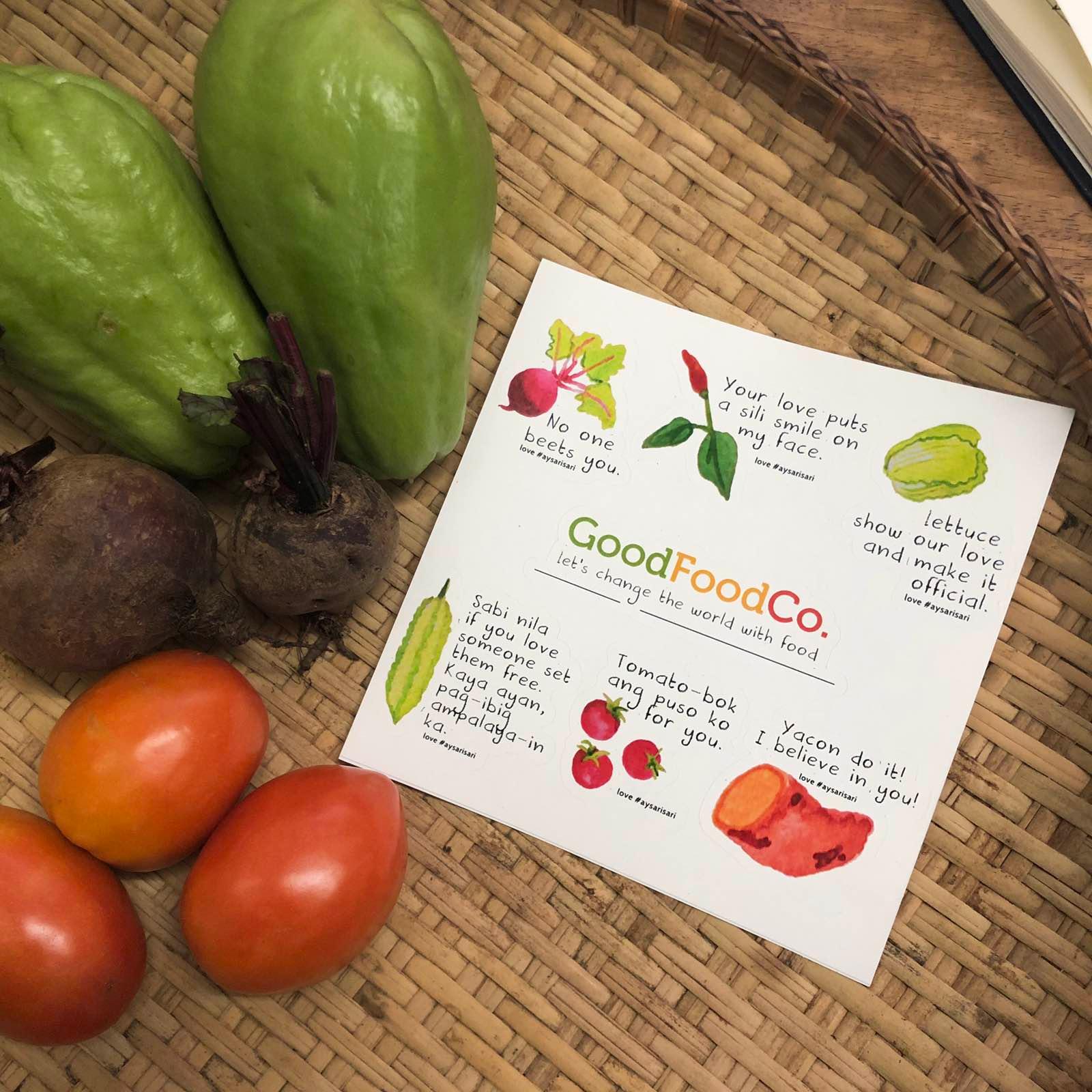 Gulay Love #aysarisari Sticker Sheet - Good Food Community